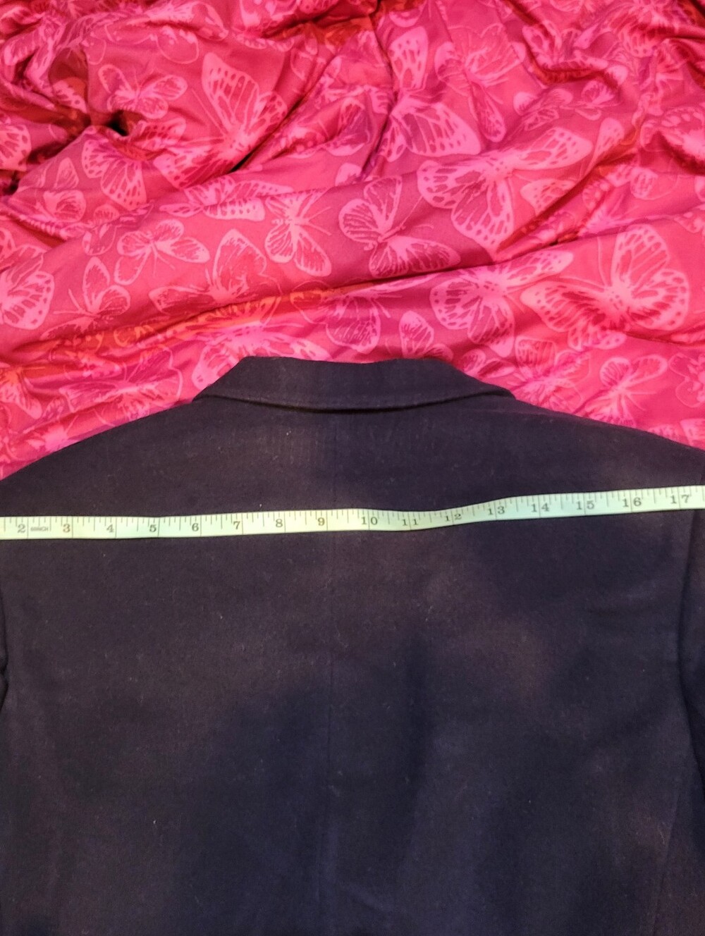 Vintage Lauren Ralph Lauren Petite Dark Blue Wool and Cashmere Blend Blazer 10P - Picture 11 of 12